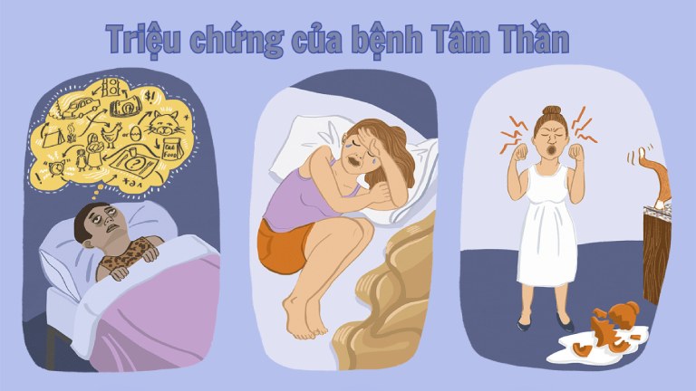 Triệu chứng của bệnh tâm thần chủ yếu là các thay đổi về hành vi, cảm xúc và tâm trạng